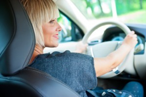 Woman Driving Flatten Your Stomach While You Drive 
