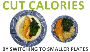 cut calories white 300x173 Does the Size of Your Plate Make You Fat? 